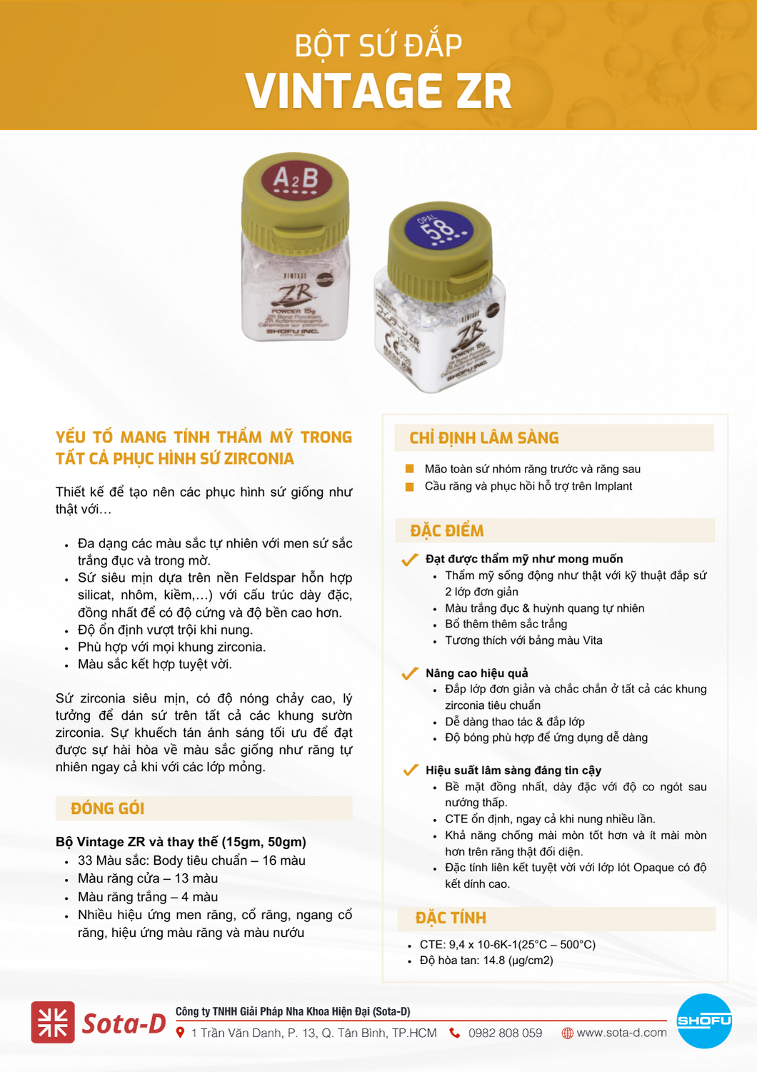Vintage ZR - Sứ đắp Zirconia 0